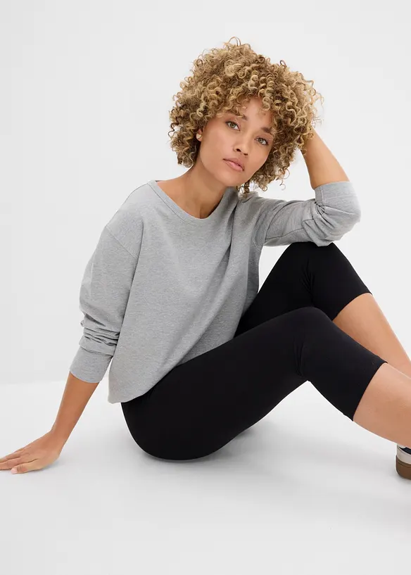 Sweatshirt med &oslash;kologisk bomull, bonprix