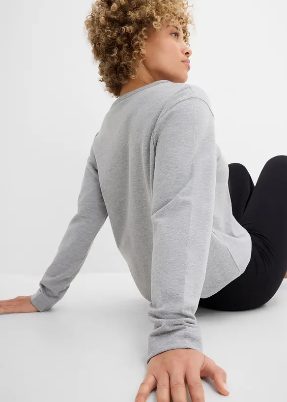 Sweatshirt med &oslash;kologisk bomull, bonprix