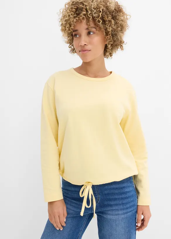 Sweatshirt med &oslash;kologisk bomull, bonprix