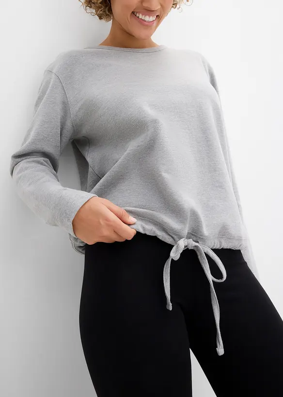 Sweatshirt med &oslash;kologisk bomull, bonprix