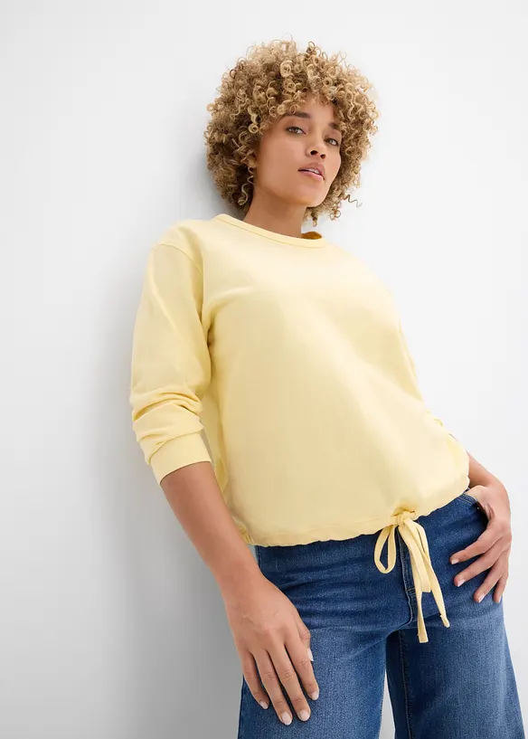 Sweatshirt med &oslash;kologisk bomull, bonprix