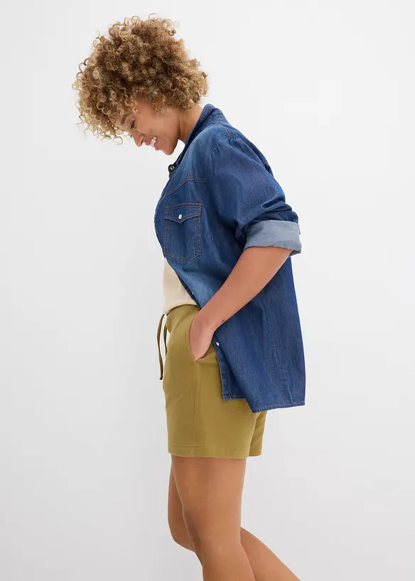 Sweatshorts med &oslash;kologisk bomull, bonprix