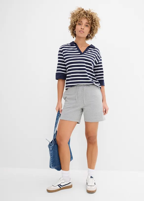 Sweatshorts i 100% &oslash;kologisk bomull, bonprix