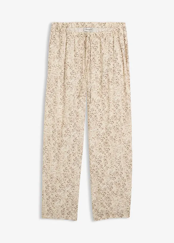 Pull on-bukse i lett viskose, bonprix