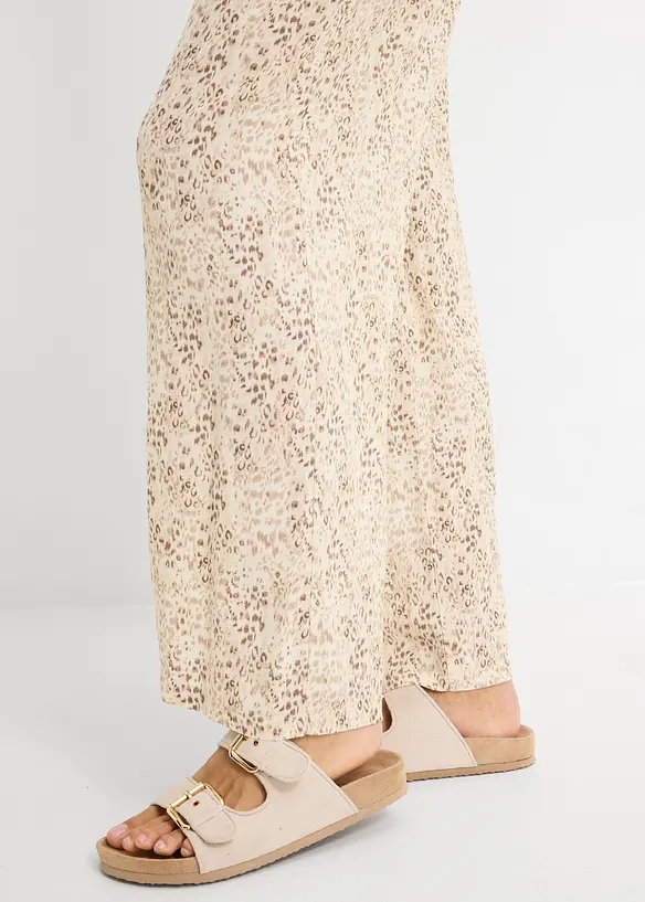 Pull on-bukse i lett viskose, bonprix