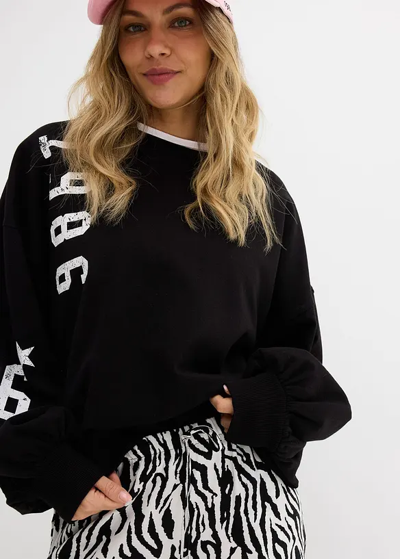 Pull on-bukse i lett viskose, bonprix