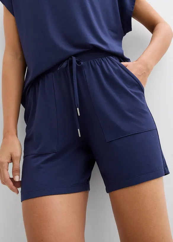 Topp og shorts i myk viskosemiks (2 deler), bonprix