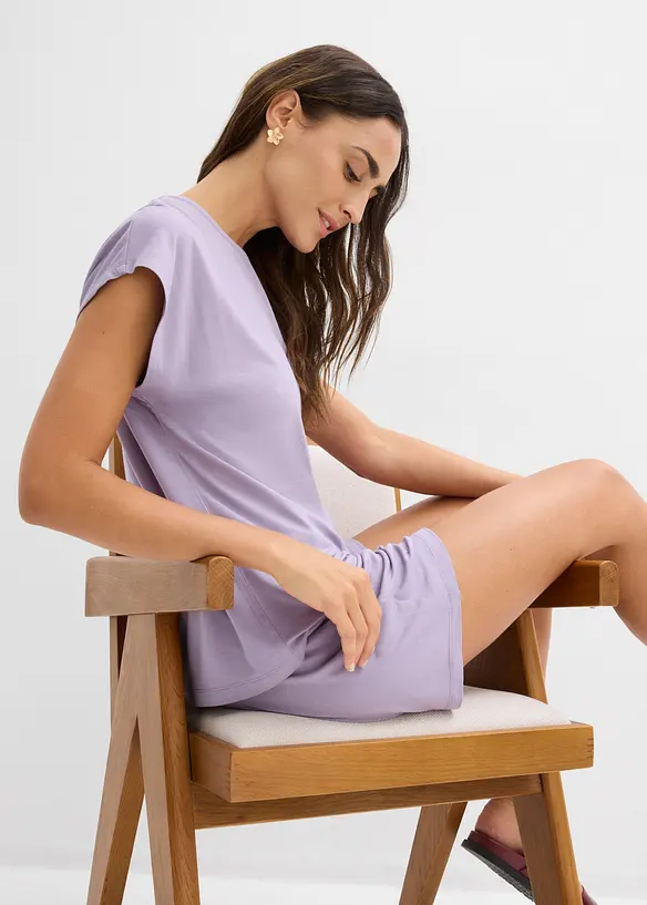 Topp og shorts i myk viskosemiks (2 deler), bonprix