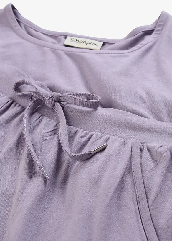 Topp og shorts i myk viskosemiks (2 deler), bonprix