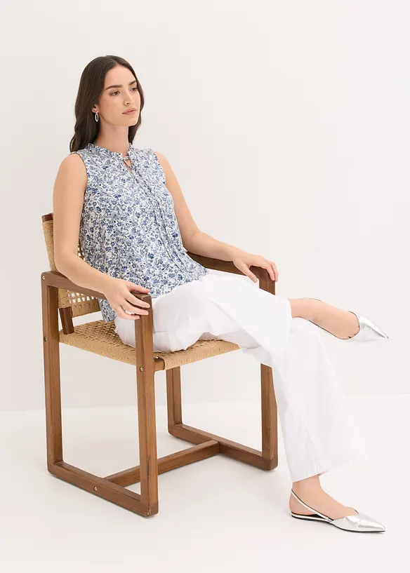 Jerseytopp i viskosemiks, bonprix