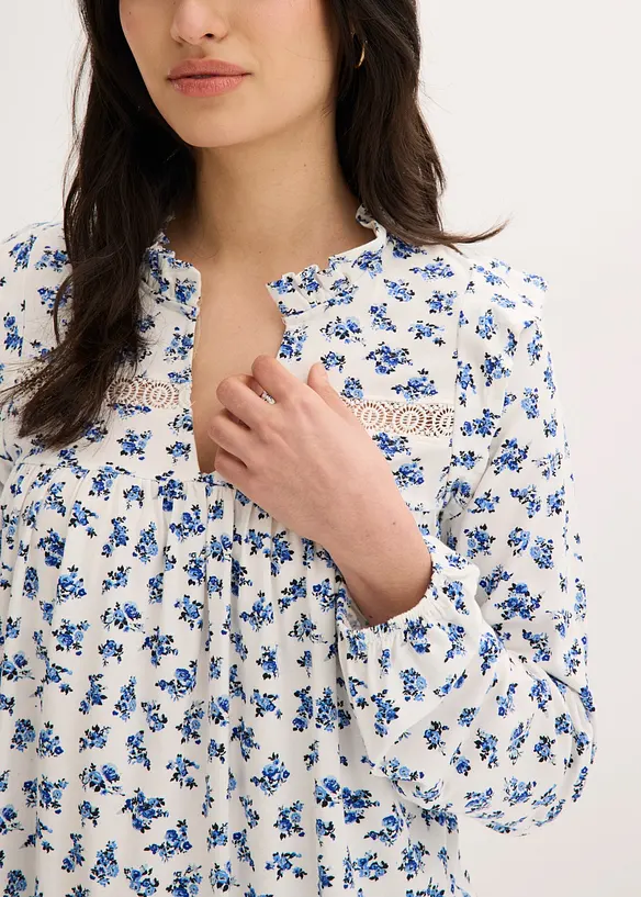 Langermet topp i viskosemiks, bonprix