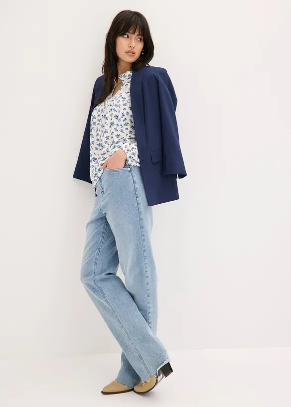 Langermet topp i viskosemiks, bonprix