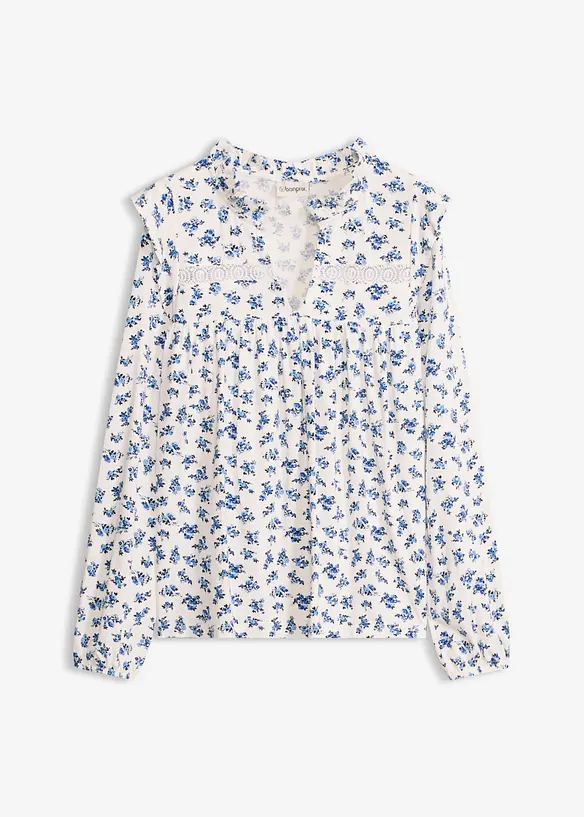 Langermet topp i viskosemiks, bonprix