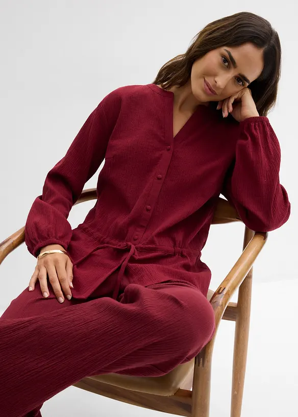 Crinkle bluse, bonprix