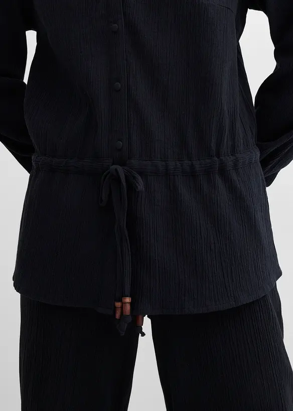 Crinkle bluse, bonprix