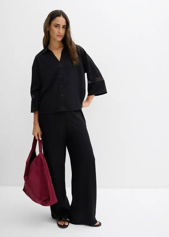Skjorte i lett viskose, bonprix