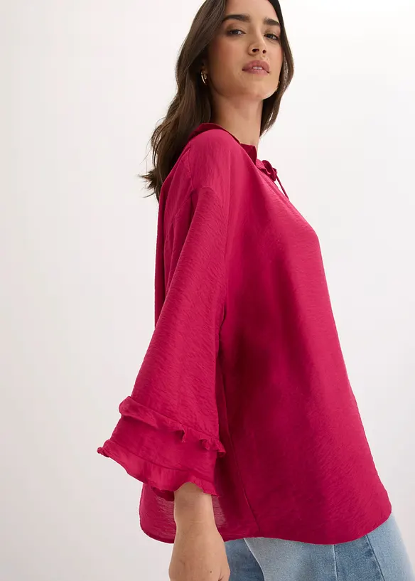 Bluse i lett viskosemiks og bohemsk stil, bonprix