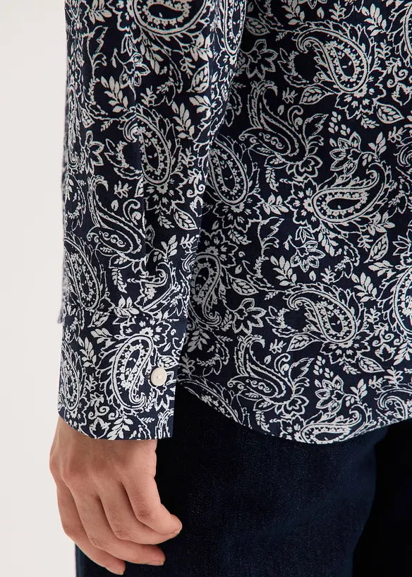 Skjorte i fin viskosemiks, bonprix