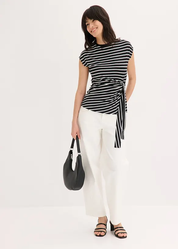 Topp med drapering, bonprix