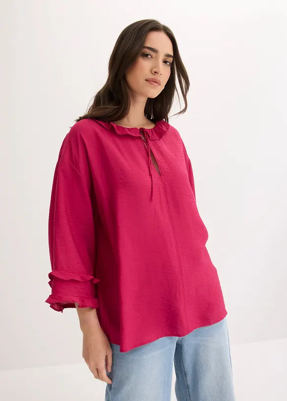 Bluse i lett viskosemiks og bohemsk stil, bonprix