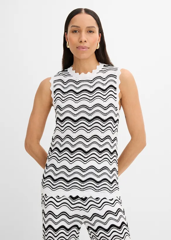 Strikket topp, bonprix