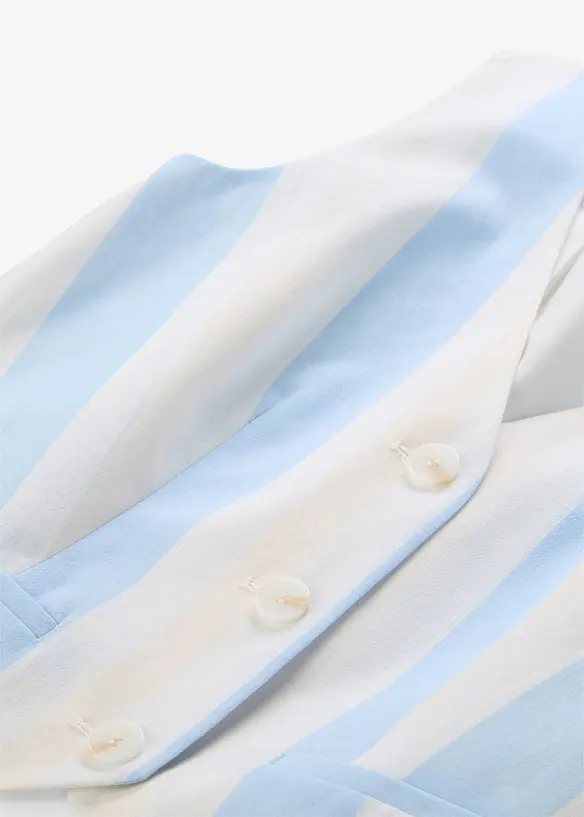 Blazervest i linlook, bonprix