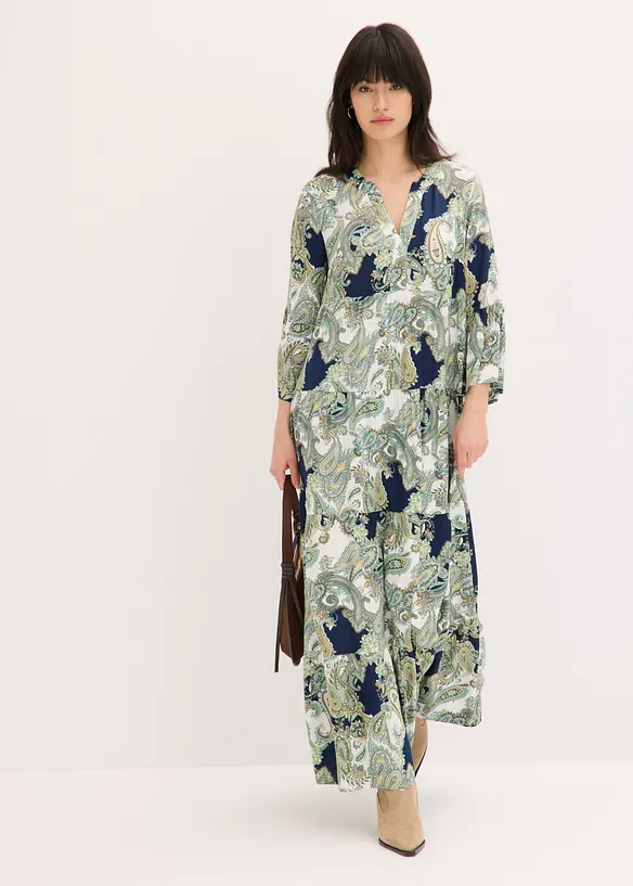 Maxikjole i viskose med pent fall, bonprix