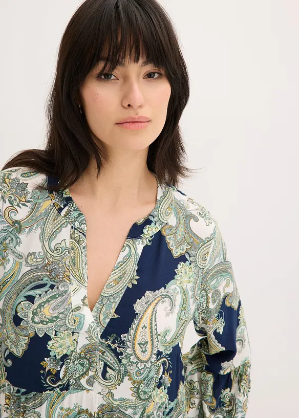 Maxikjole i viskose med pent fall, bonprix