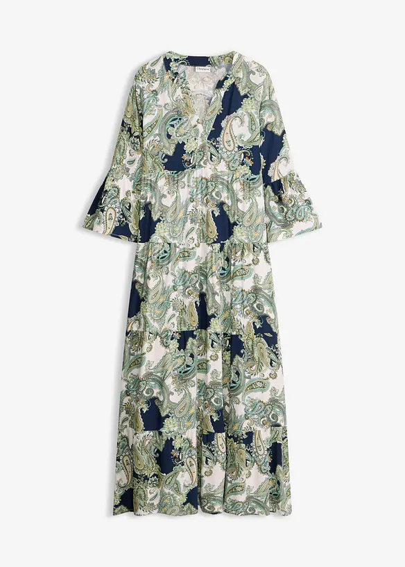 Maxikjole i viskose med pent fall, bonprix