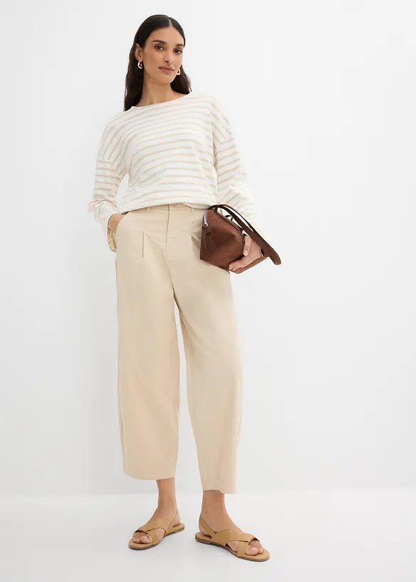 Culotte av lett twill i ballongmodell, bonprix