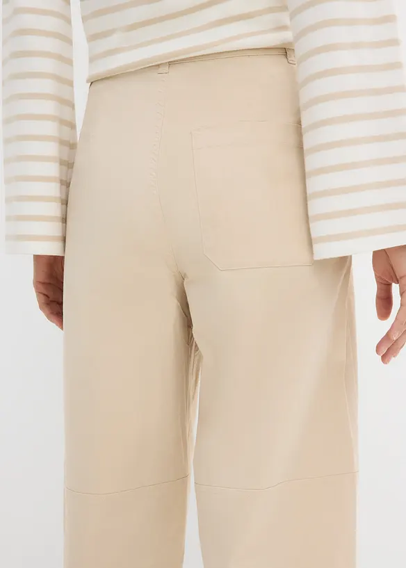 Culotte av lett twill i ballongmodell, bonprix