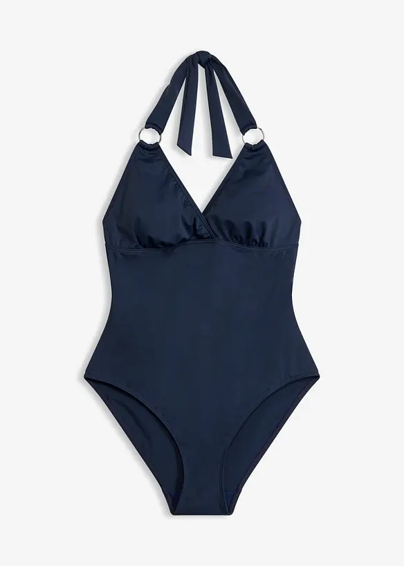 Halterneck-badedrakt med ringpynt, bonprix