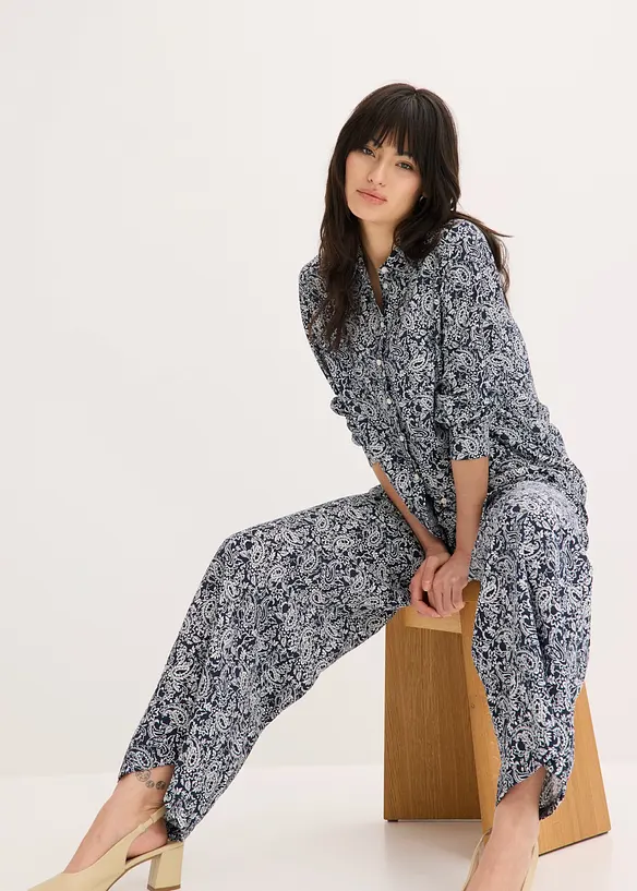 Slip on-bukse av fin viskosemiks, bonprix