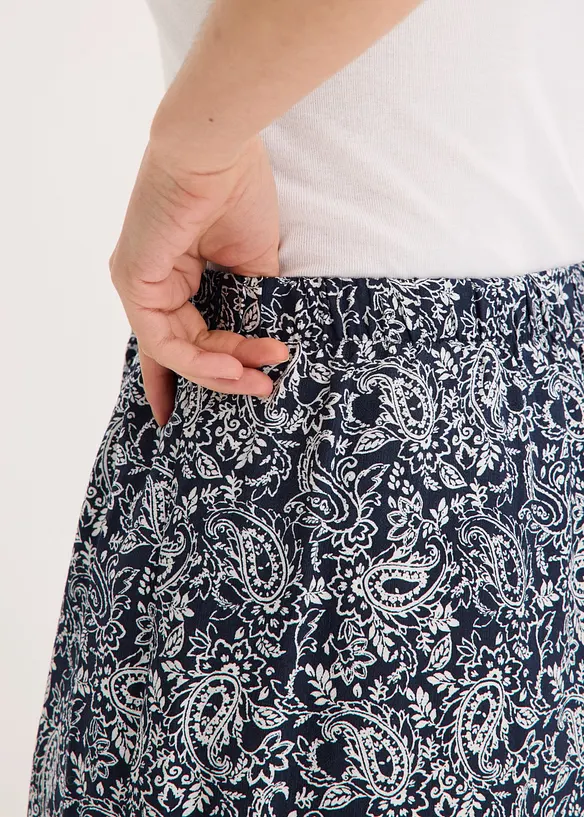 Slip on-bukse av fin viskosemiks, bonprix