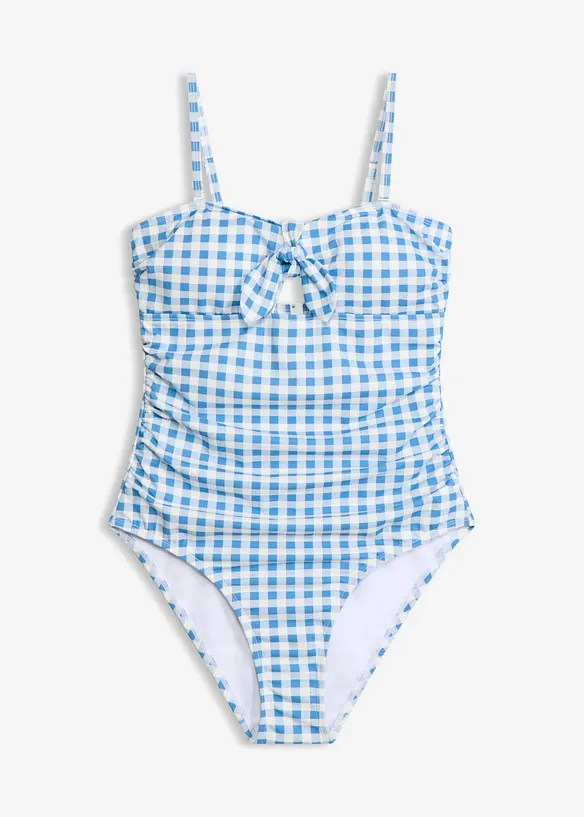 Bandeau-badedrakt med sl&oslash;yfe foran, bonprix