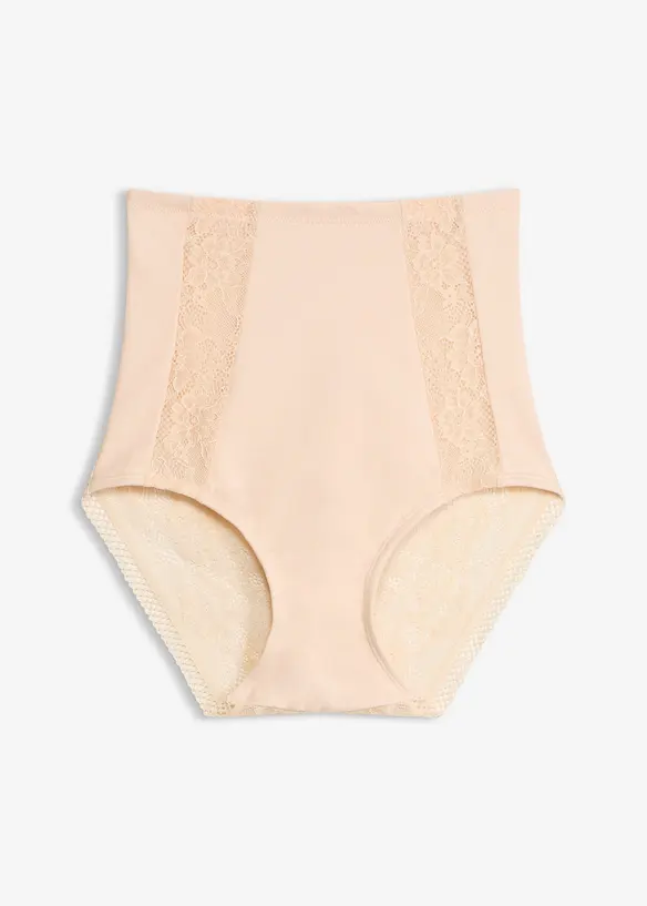 Medium shape truse med h&oslash;y midje og blonder, bonprix