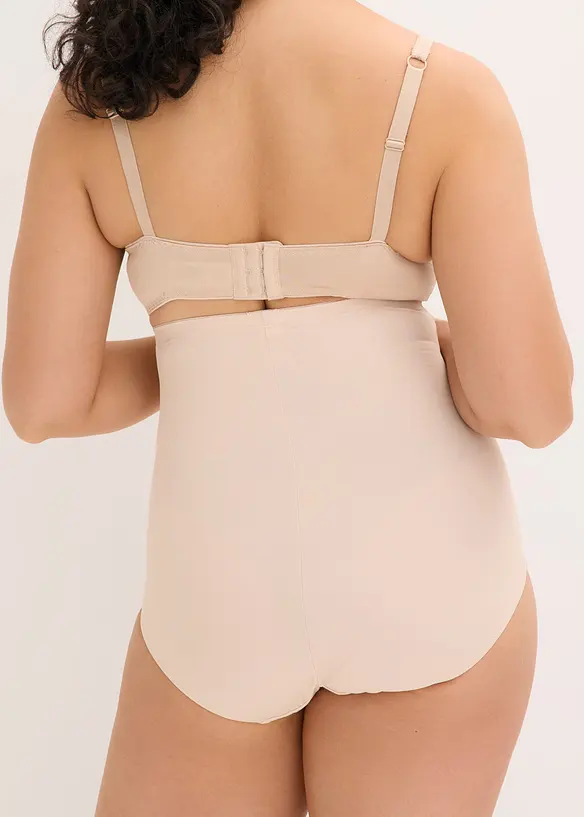 Strong shape High Waist-truse med bomull og broderi, bonprix