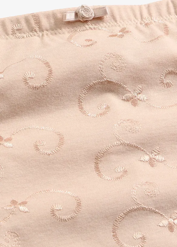 Strong shape High Waist-truse med bomull og broderi, bonprix