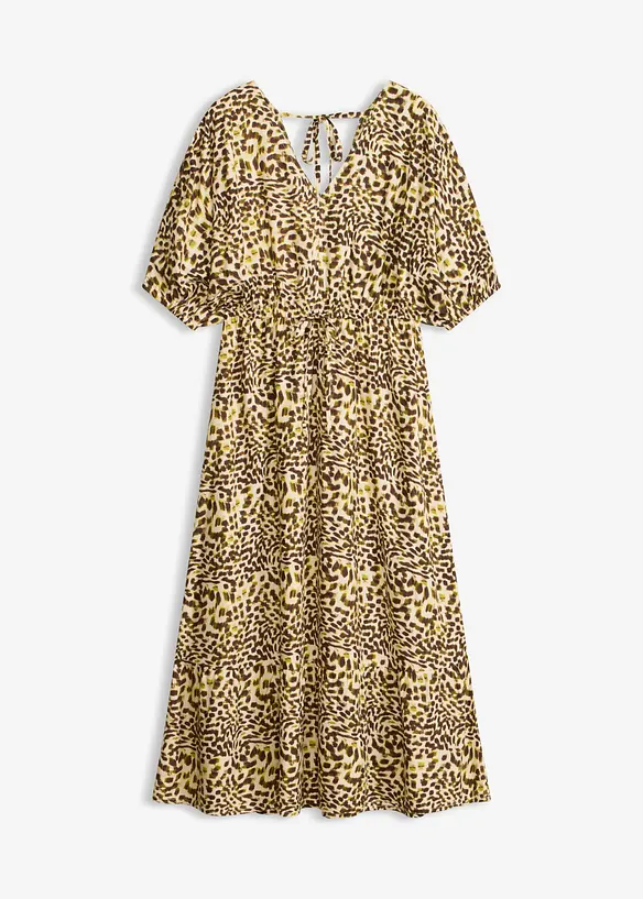 Midikjole i lett viskose, bonprix