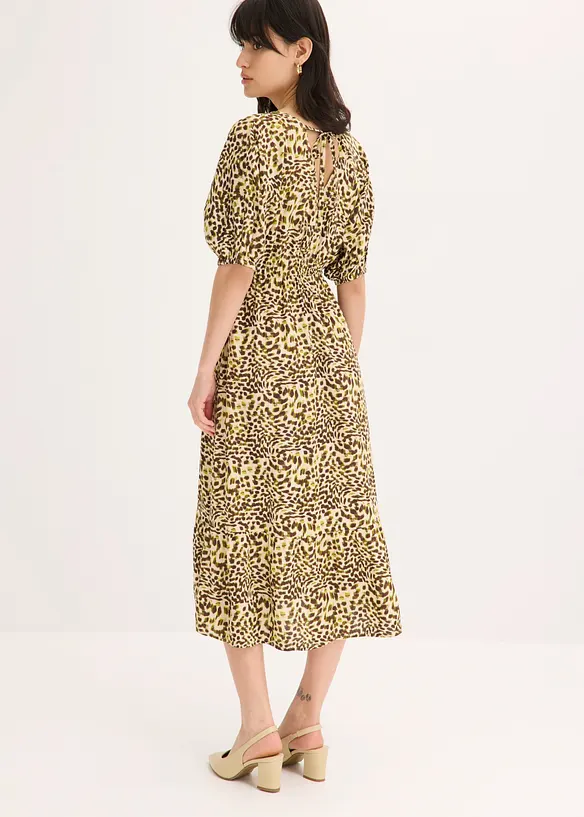 Midikjole i lett viskose, bonprix