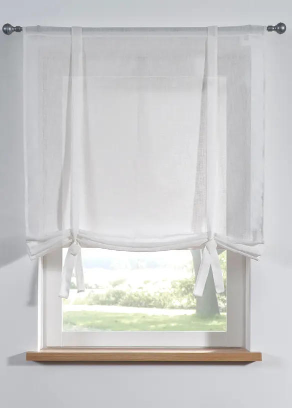 Roll up-gardin i strukturmateriale, bonprix