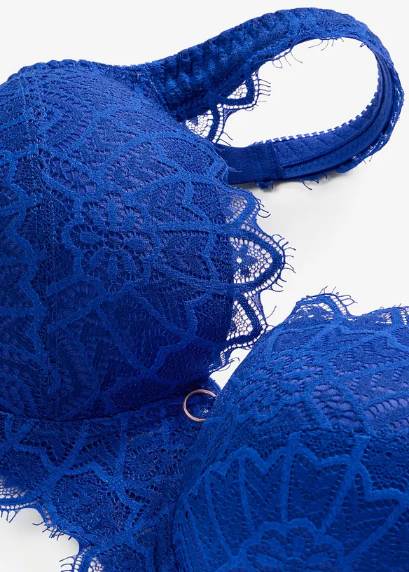 Vattert BH med gullfargede detaljer, bonprix