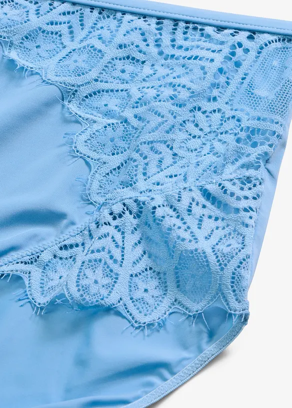 High Waist-truse med ornamentblonder, bonprix