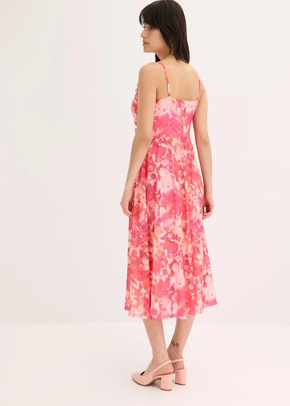 Stroppekjole i myk mesh, bonprix