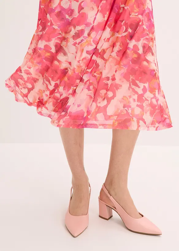 Stroppekjole i myk mesh, bonprix