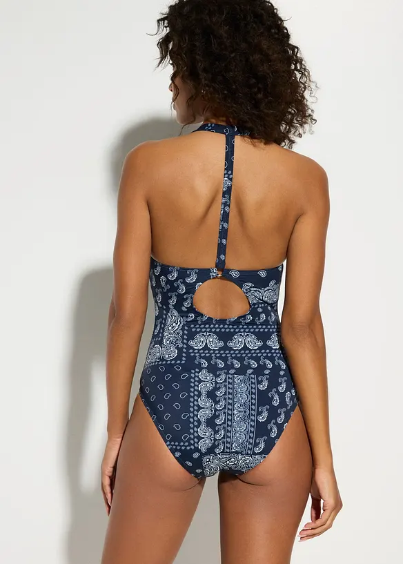 Badedrakt med i&oslash;ynefallende rygg, bonprix