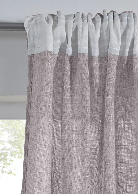 Gardin i linstil (1-pack), bonprix