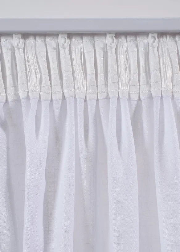 Gardin med broderte striper (1-pack), bonprix