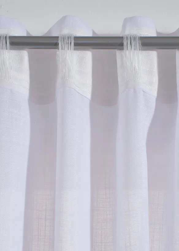 Gardin med broderte striper (1-pack), bonprix