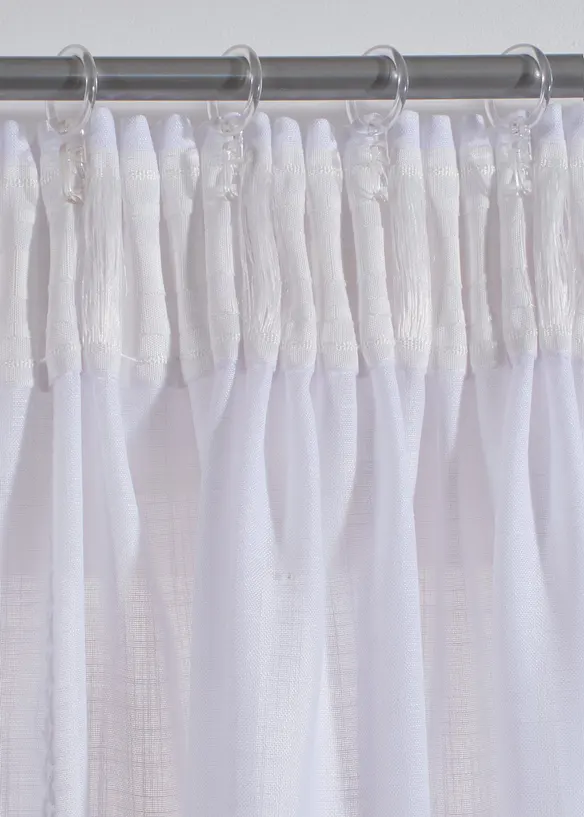 Gardin med broderte striper (1-pack), bonprix